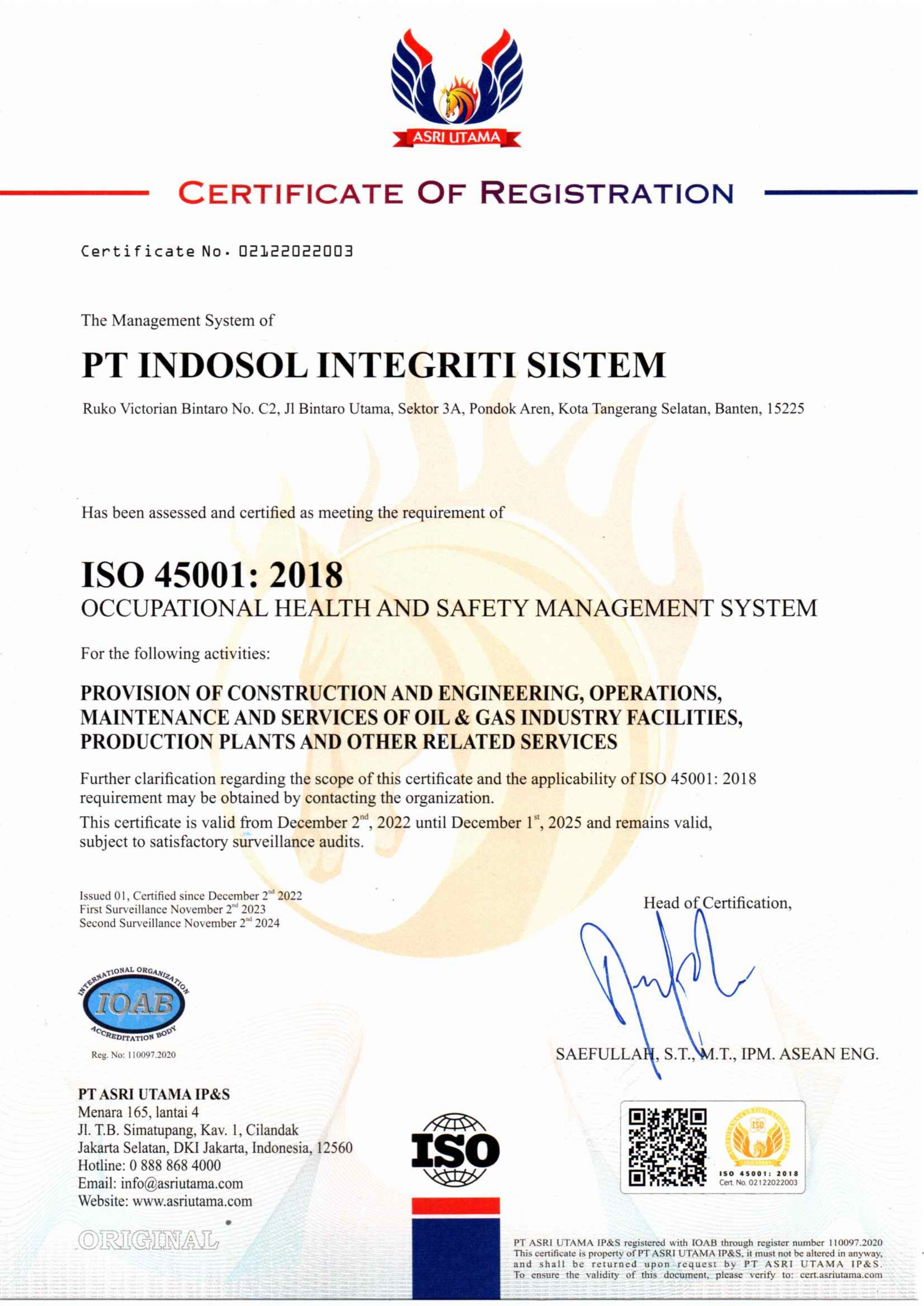 ISO 45001:2015
